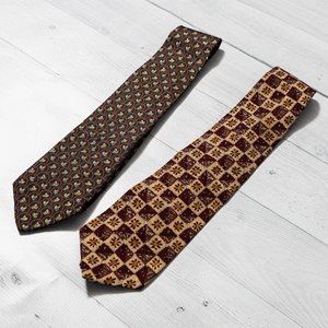 GAP Men's Silk Neck Ties - Lot of 2!